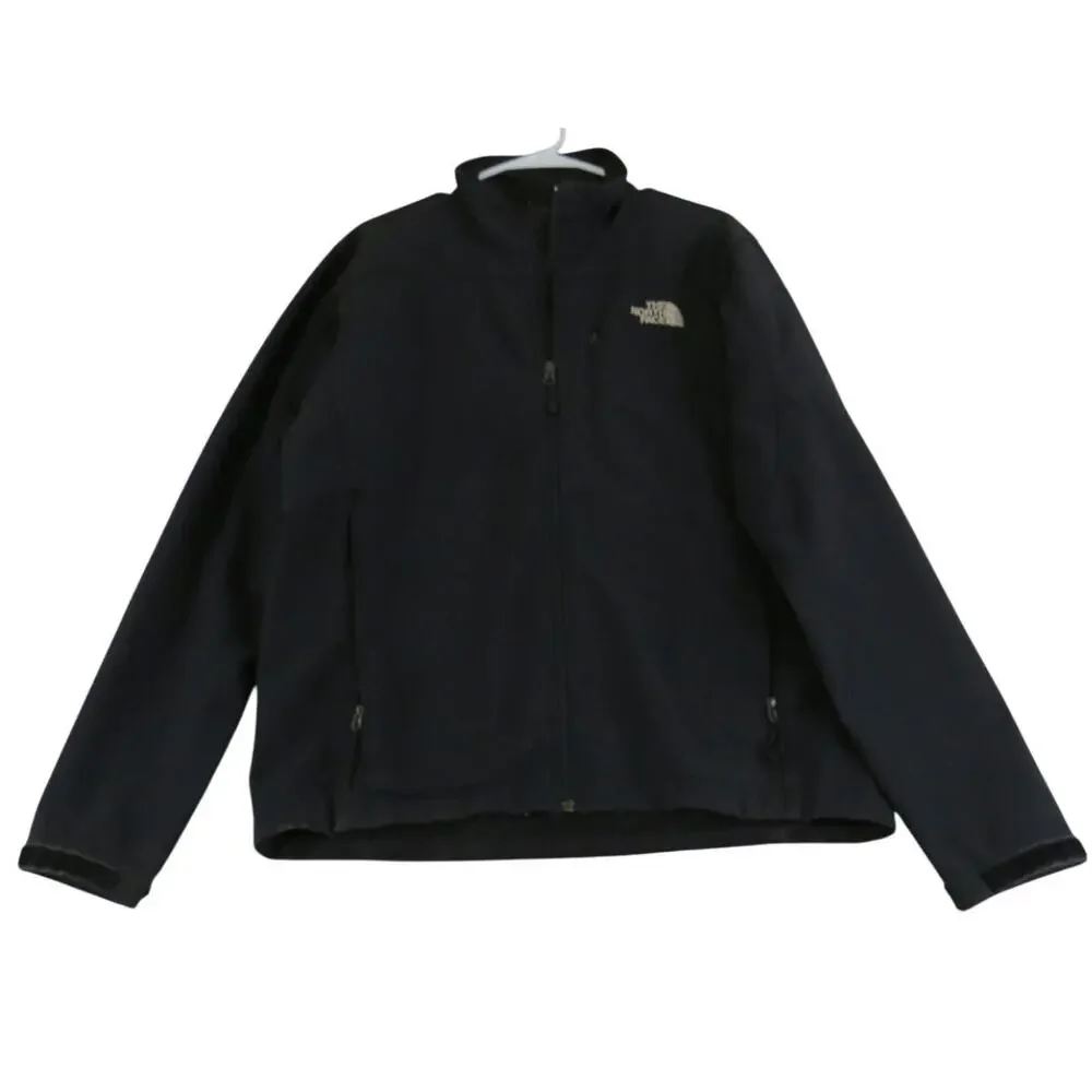 North‎ Face Apex Windwall Softshell Full Zip Fleece Lined Jacket Men's Size Med